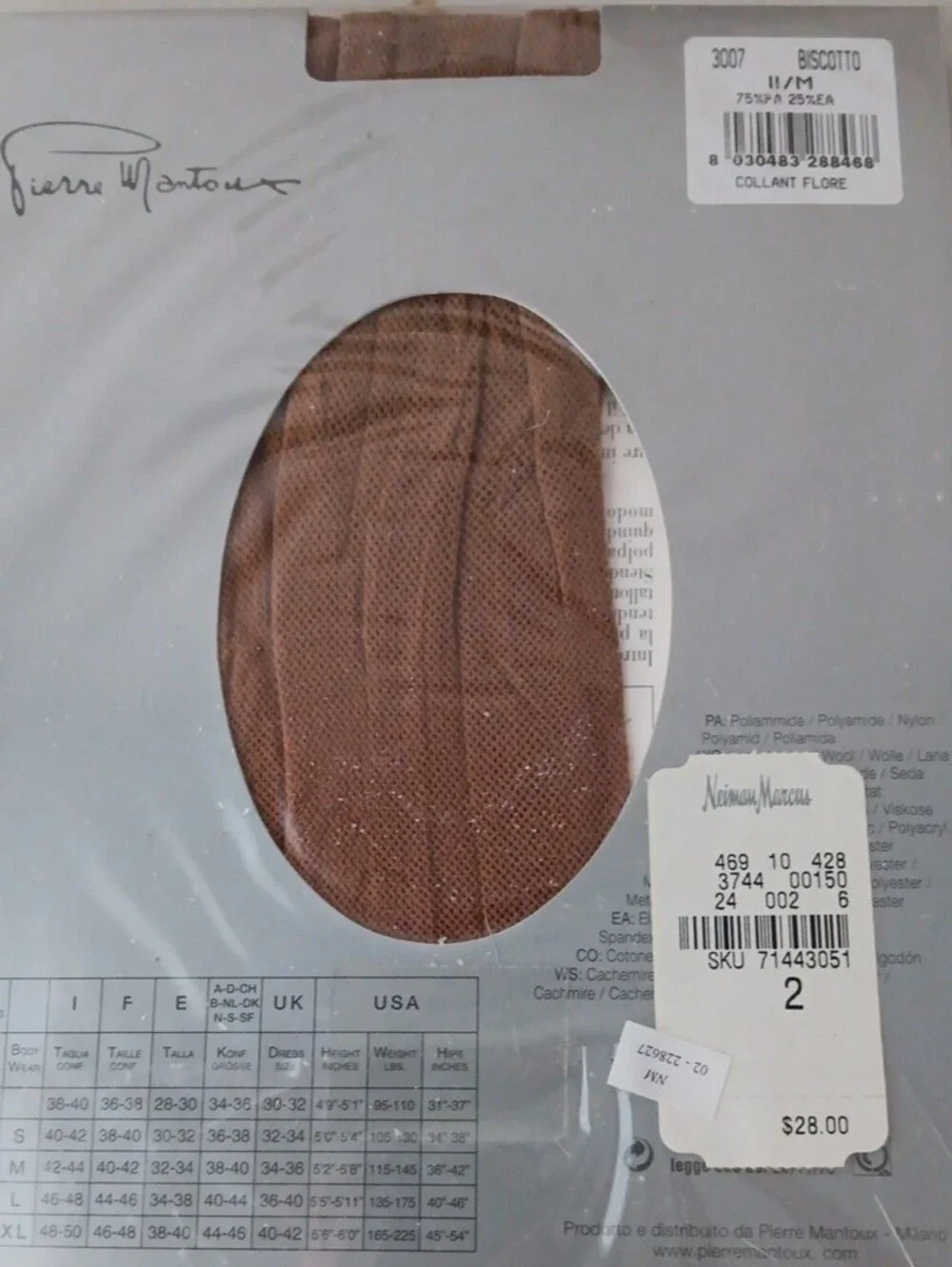Pierre Mantoux Fishnet Flore Tights Medium